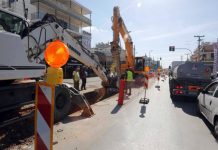 Έργα υποδομής σε εξέλιξη στη Γούναρη στη Γλυφάδα. Κυκλοφοριακές ρυθμίσεις