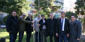 Δενδροφύτευση στους κήπους της Τερψιθέας στο Πειραιά