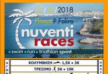 «5ο NUVENTI RACES» στο Παλαιό Φάληρο 21/10/2018
