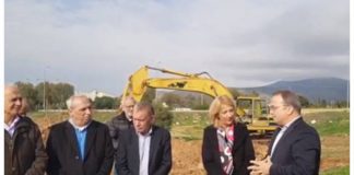 Αυτοψία για τις εργασίες στα αντιπλημμυρικά έργα στο Κόρμπυ από Γ.Κωνσταντέλλο και Ρ.Δούρου