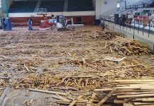 Φωτό από την εκ βάθρων ανακαίνιση του ΔΑΚ -“Μάκης Λιούγκας” στη Γλυφάδα.