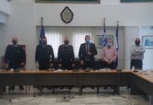 Σύσκεψη στο Δημαρχείο Παλαιού Φαλήρου                                         με αξιωματικούς της Τροχαίας