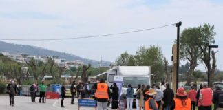 Συνεχίζονται τα τεστ covid-19 στη παραλία του Αλίμου και την βδομάδα μετά το Πάσχα