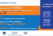 Από την 1η Ιουνίου,  η καταβολή ενισχύσεων ύψους 250 εκ. ευρώ στις επιχειρήσεις, από την Περιφέρεια Αττικής