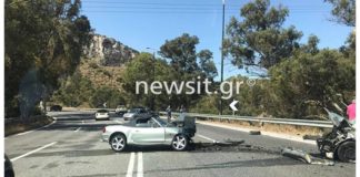 Θύμα μια γυναίκα από μετωπική σύγκρουση 3 ΙΧ στη Λεωφόρο Σουνίου