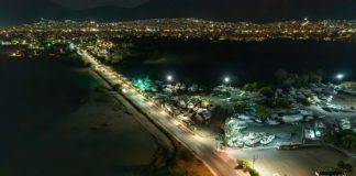 Καινούργιος ολοφώτεινος πεζόδρομος κάτω από το Γκολφ στη Γλυφάδα (φωτό)