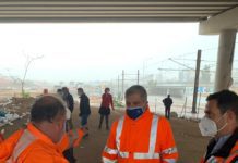 Ο Γιώργος Πατούλης για αυτοψία στα έργα στον Φαληρικό όρμο (φωτό)