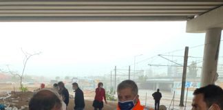 Ο Γιώργος Πατούλης για αυτοψία στα έργα στον Φαληρικό όρμο (φωτό)