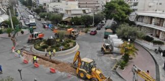 Σε πλήρη εξέλιξη μεγάλο αντιπλημμυρικό έργο στην Άνω Γλυφάδα
