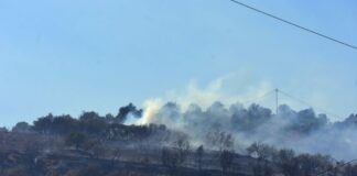 Πυροσβεστικά αεροσκάφη και ελικόπτερο στη μάχη με την πυρκαγιά στην Ανάβυσσο